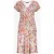 Geisha Dress V-neck Short Aop Red/purple