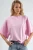 Overmaatse Geribbelde Crewneck T-Shirt