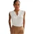 Boss Dames/Dames Pintuck Notch Hals Regular Blouse (Wit)