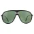 Carrera Aviator Mens Mat Black Green Polarisated zonnebril