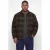 JACK & JONES PLUS SIZE regular fit geruit overshirt – olijfgroen
