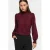 VILA semi-transparante top met smockwerk – donkerrood