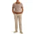 Ted Baker Ather Ss Regular Textured Stripe Polo Orange