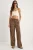 Elastische Taille Rechte Broek