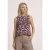 Top met ronde hals en zebraprint