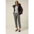 Oltre Down Jacket With Hood And Furry Trim Brown