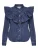Only Female Blouses Onlindigo Ls Frill Dnm Shirt Qyt Noos