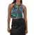 Brave Soul Haltertop met abstract jacquardpatroon voor dames (Zwart, Groen)