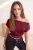 TRENDYOLMİLLA Dames Bordeaux Effen Mouwloos Relaxed fit Blouses