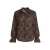 Tramontana kanten blouse – donkerbruin
