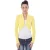 Cropped Gebreide Cardigan Geel Cropped Trui