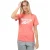 Koraalrood Reebok Identity Logo-T-shirt voor dames
