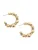 A&C Oslo – Nordic Design Jewellery Oorbellen ‘Tone Damli  – Smooth’  goud