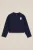 WE Fashion – Meisjes T-shirt met opdruk – Regular fit – Donkerblauw – Katoen –