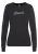 BENCH Sweatshirt  lichtgrijs / zwart