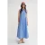 Geknoopte Tippet Kraag Maxi Jurk