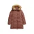 Fuji Jas Met Capuchon En Imitatiebont Brown