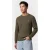 GANT Classic Cable Knit Sweater Khaki Green Mel