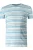 Marvelis Casual T-Shirt ronde hals blauw, Horizontale strepen