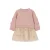 Le Chic korte sweatjurk met tule en sterren – roze