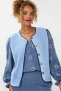 Ydence teddy gilet lichtblauw