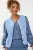 Ydence teddy gilet lichtblauw