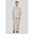 MSCH Copenhagen wide leg high waist broek met linnen beige