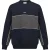 Slazenger Heren Fleece Sweatshirt met ronde hals (Marine/Rook)