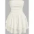 Strapless Textured Ruffle Mini-jurk