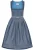 STOCKERPOINT Dirndl ‘Moana’  blauw / duifblauw / zwart