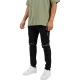 Brave Soul Skinny-jeans voor heren in motorstijl met stiksels (Zwart)