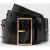 AllSaints Maxie Stud Wide Belt Black/matte/brass