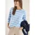 Cecil Dames Gestreept basic shirt in Blauw