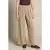 LOLALIZA wide leg broek met krijtstreep – taupe