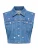 ONLY Bodywarmer ‘ONLVEGA’  blauw denim / zilver