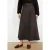 LOLALIZA A-lijn rok donkerbruin