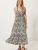 Happiness İstanbul Zomerjurk  geel / zwart / wit