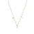 Luxenter 925 sterling zilveren ketting met roze lak en 18-karaats geelgoud afwerking – Zumre