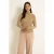 CLAUDIA BY CLAUDIA STRÄTER top met glitters – camel