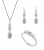 Orphelia ‘Lily’ Dames 925 Sterling Zilver Set: Ketting + Oorbellen + Ring – Zilver SET-7582