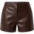 TRENDYOLMİLLA Dames Bruin Effen Recht Normale taille Shorts Bermuda’s