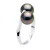 Ring Jij & Ik – 2 Echte Gecultiveerde Tahiti Parel Rond 8-9 mm