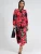 MSN Collection Jurk  groen / oranje / rood / zwart