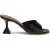 Amina Muaddi Zwarte Lam Ovis Aries Stiletto Hakken Sandalen
