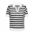 ONLY CARMAKOMA gestreepte top gebreid zwart