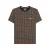 Lambretta Heren SS25 Geometrisch T-shirt (Zwart/Goud)