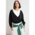 TRENDYOLMİLLA Dames Zwart Effen 2-pack Lang Regular fit Sweatshirts