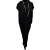 Rick Owens Edfu maxi-jurk met capuchon in zwart katoen