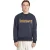 Timberland Embroidery Logo Brush Back Crew Neck Dark Sapphire