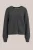 WE Fashion – Dames gebreid vest met structuur – Regular fit – Donkergrijs gemeleerd –